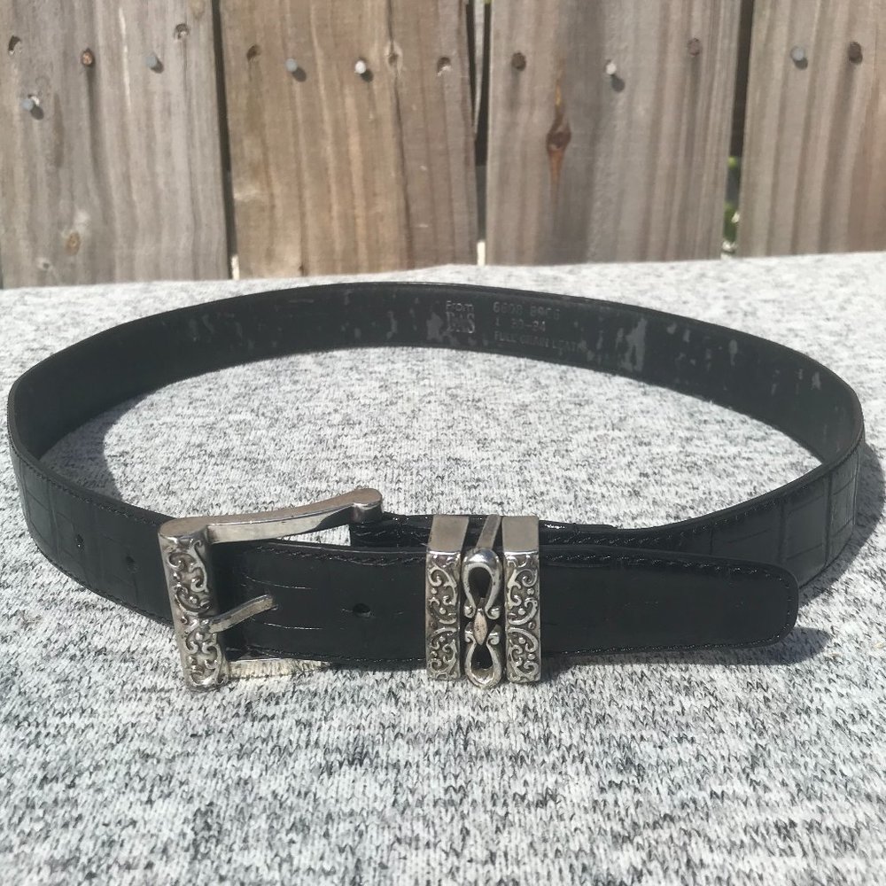 Vtg BAS Womens Full Grain Leather Western Belt
